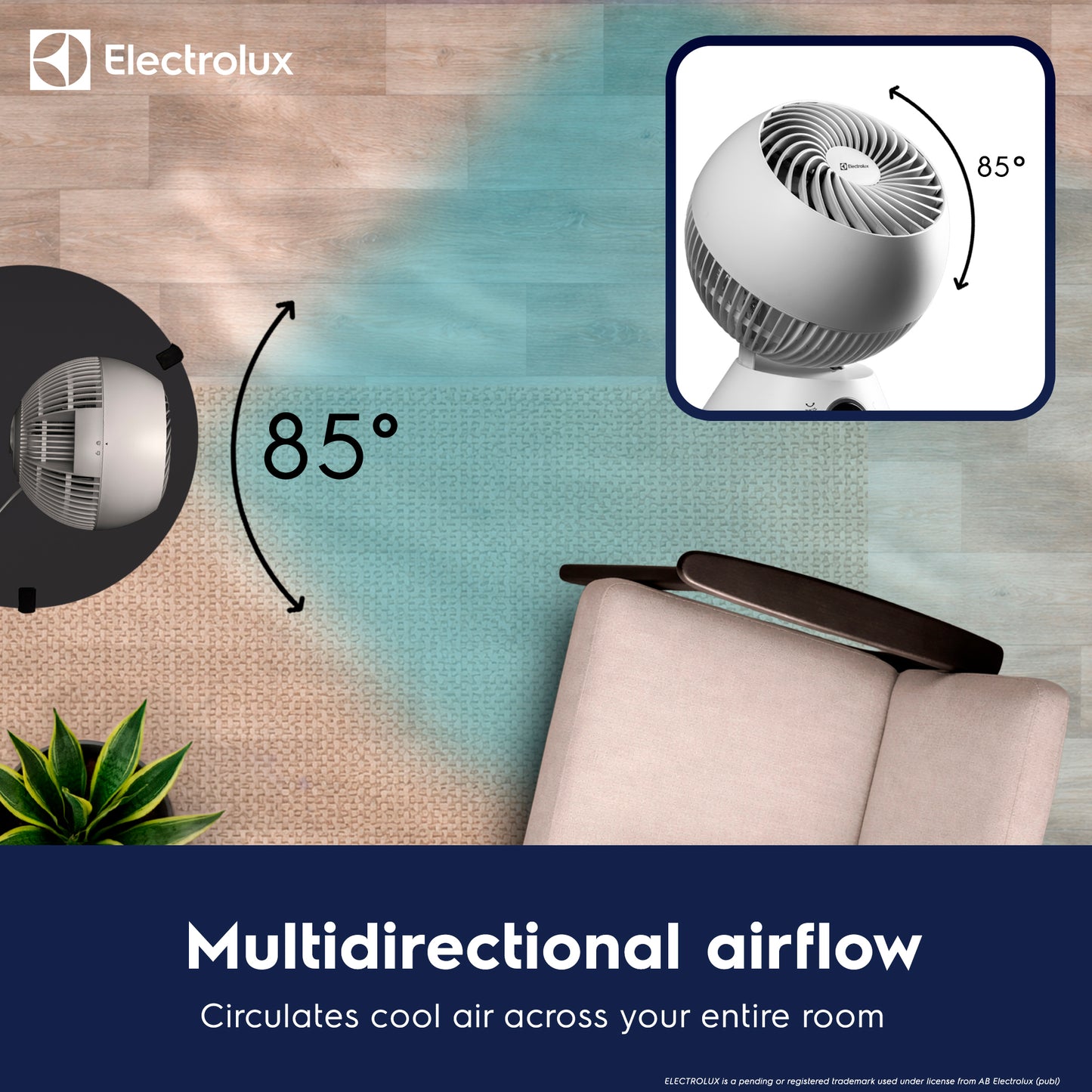Electrolux FlowAir Air Circulator Desk Fan