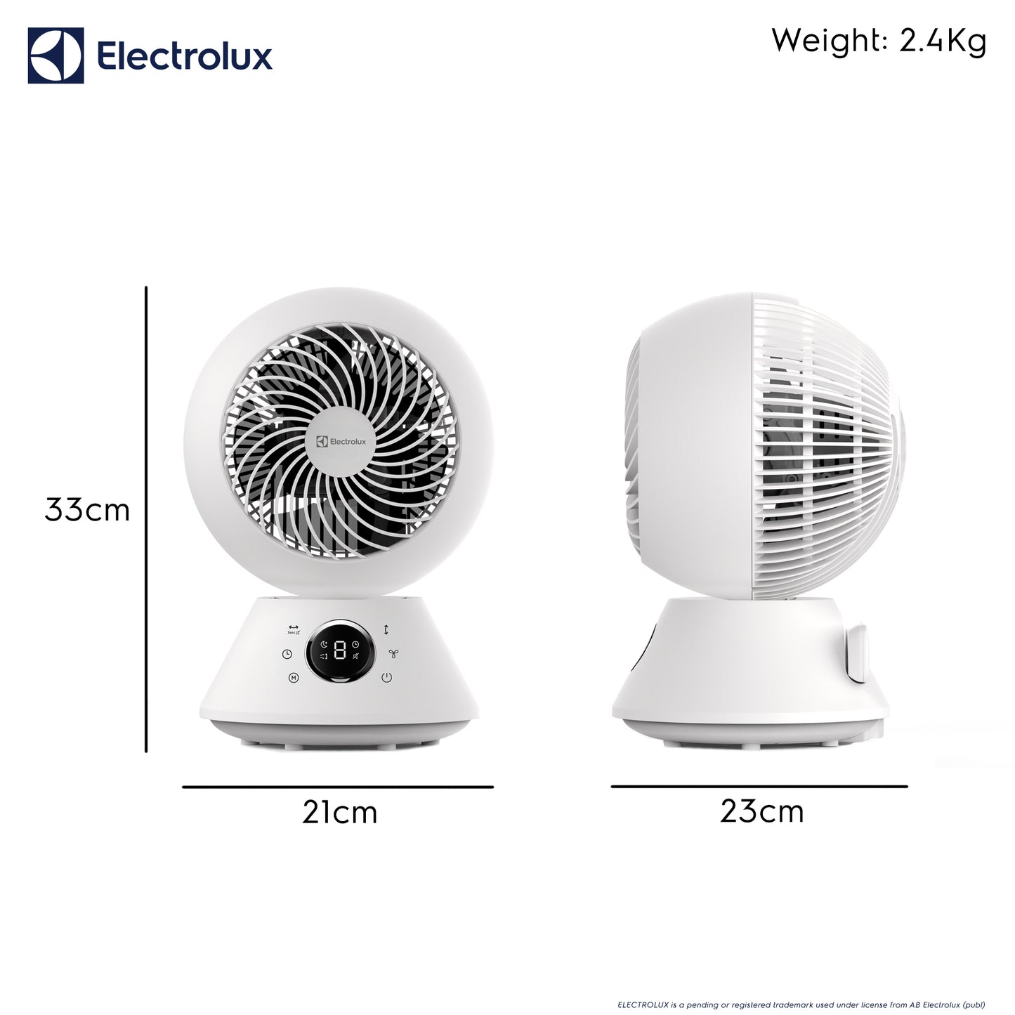 Electrolux FlowAir Air Circulator Desk Fan