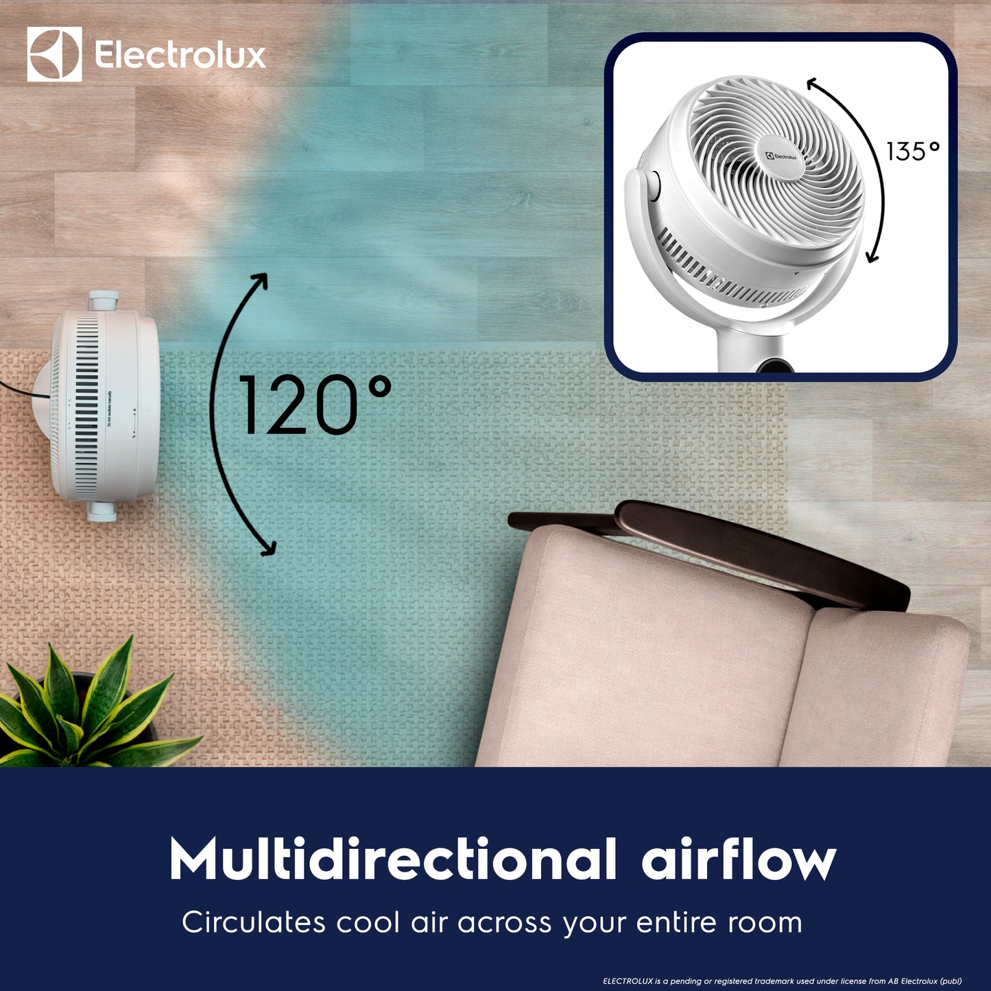 Electrolux FlowAir Pedestal Air Circulator Fan