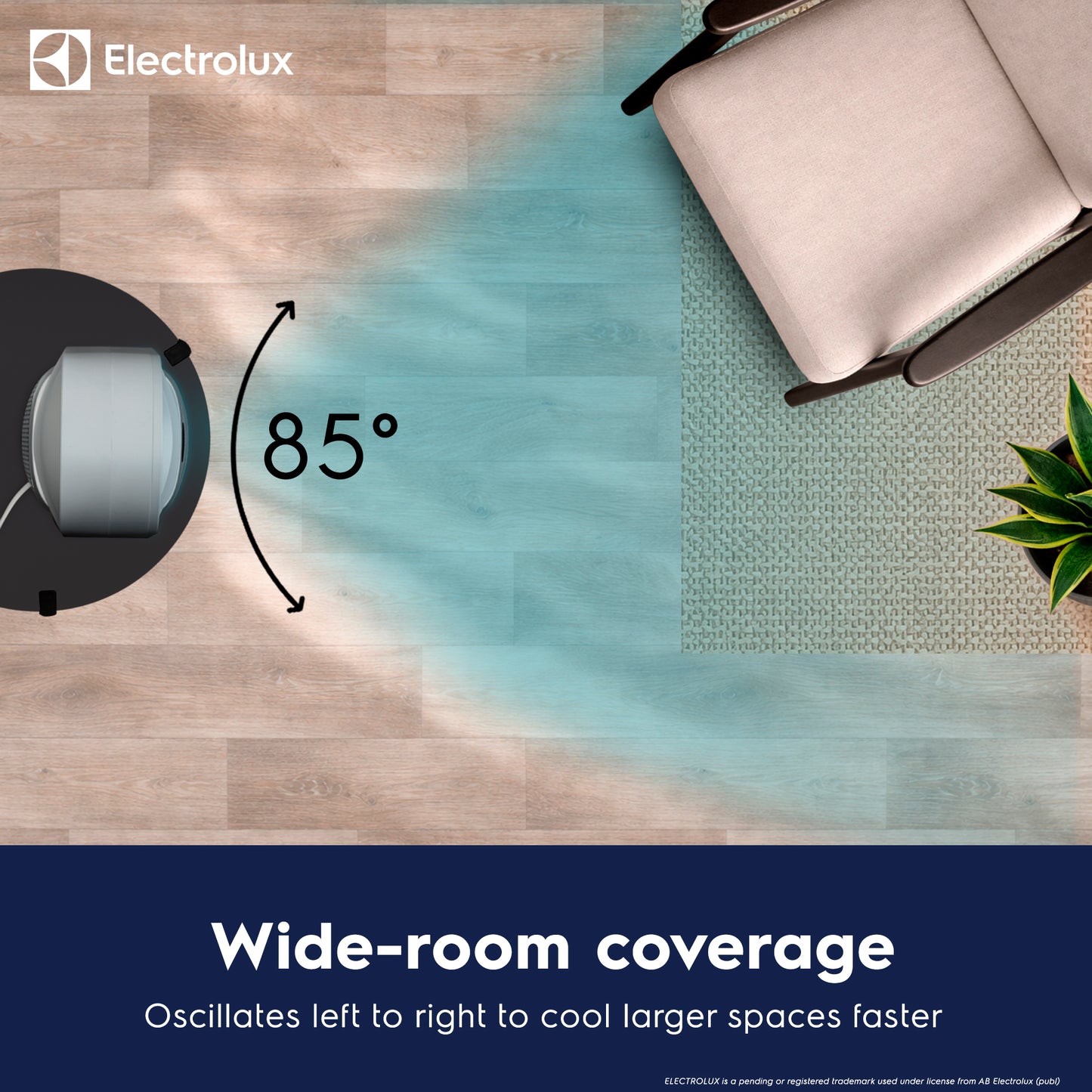 Electrolux AirGlide Compact Bladeless Desk Fan