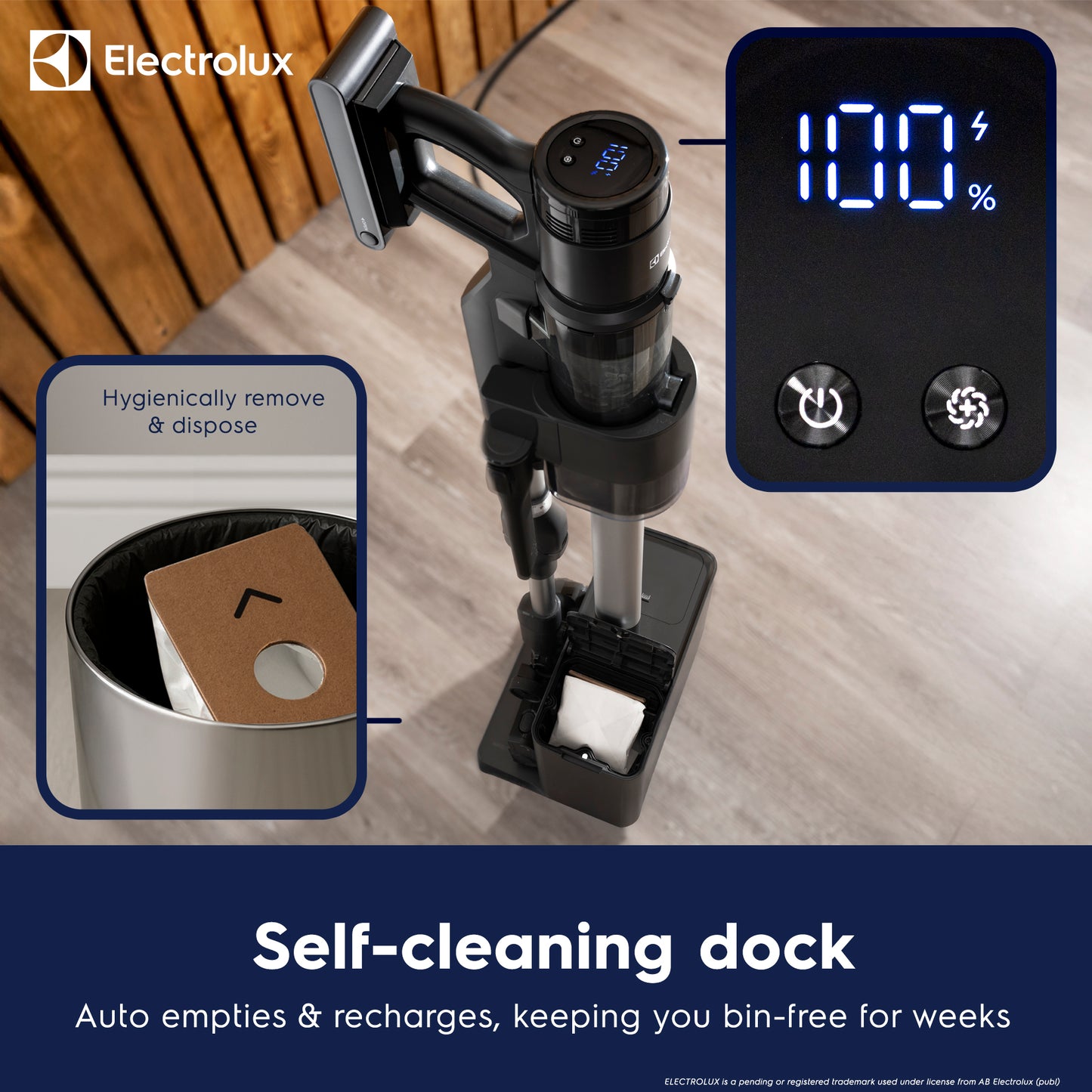 Cordless Stick Vacuum Cleaner with Auto Empty & Charging Station