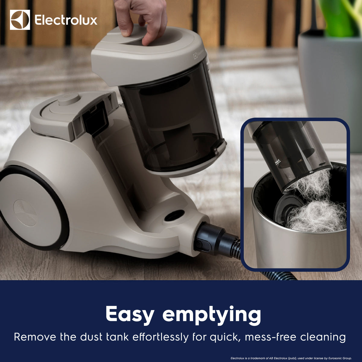 Electrolux Corded Cylinder Vacuum Cleaner, Beige