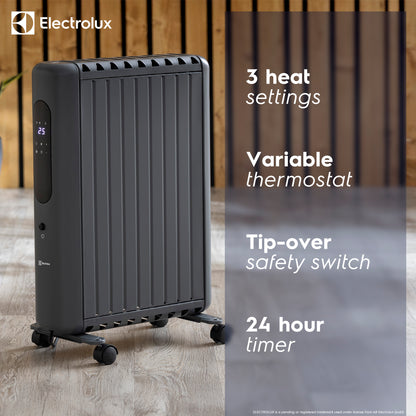 2kW Digital Close-Fin Oil Filled Radiator with Timer