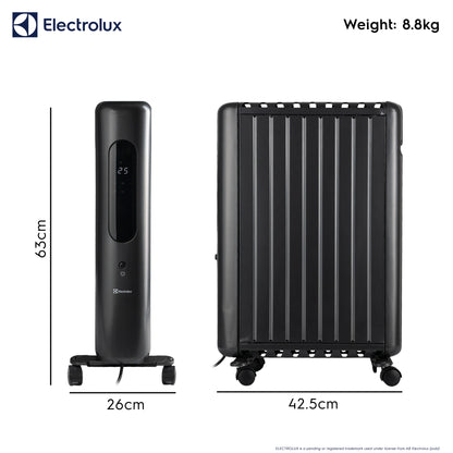 2kW Digital Close-Fin Oil Filled Radiator with Timer