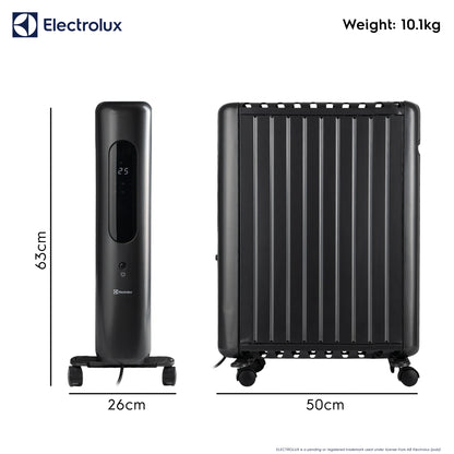 2.5kW Digital Close-Fin Oil Filled Radiator with Timer