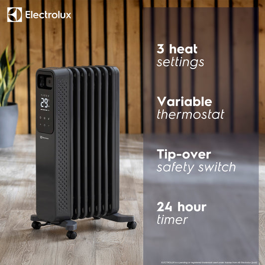 1.5kW Digital Oil Filled Radiator with Timer