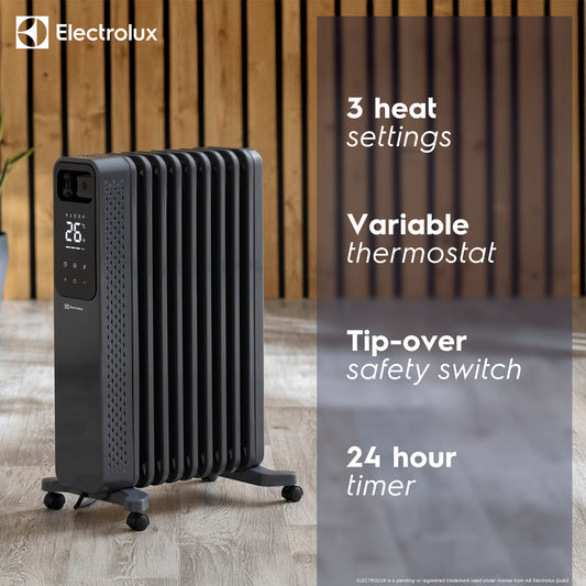 2kW Digital Oil Filled Radiator with Timer