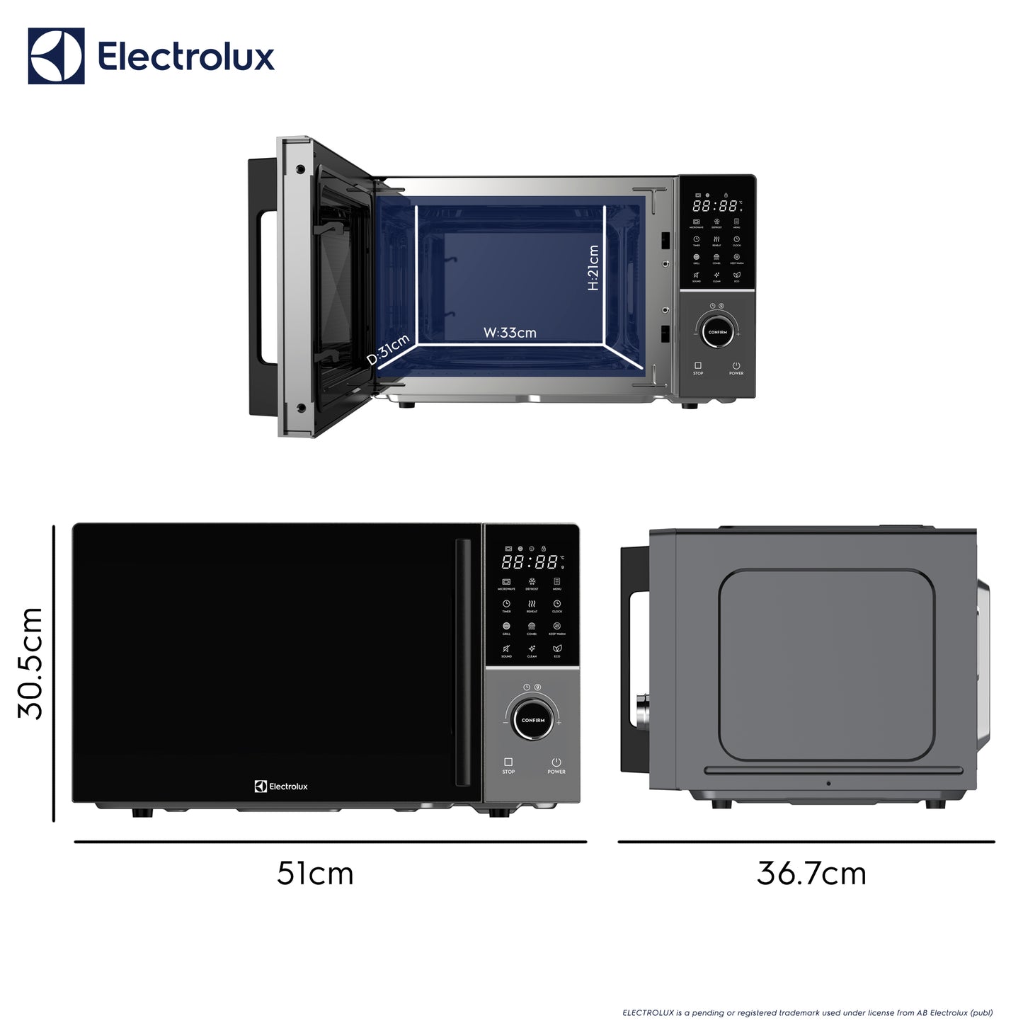 25L Combination Microwave with Grill