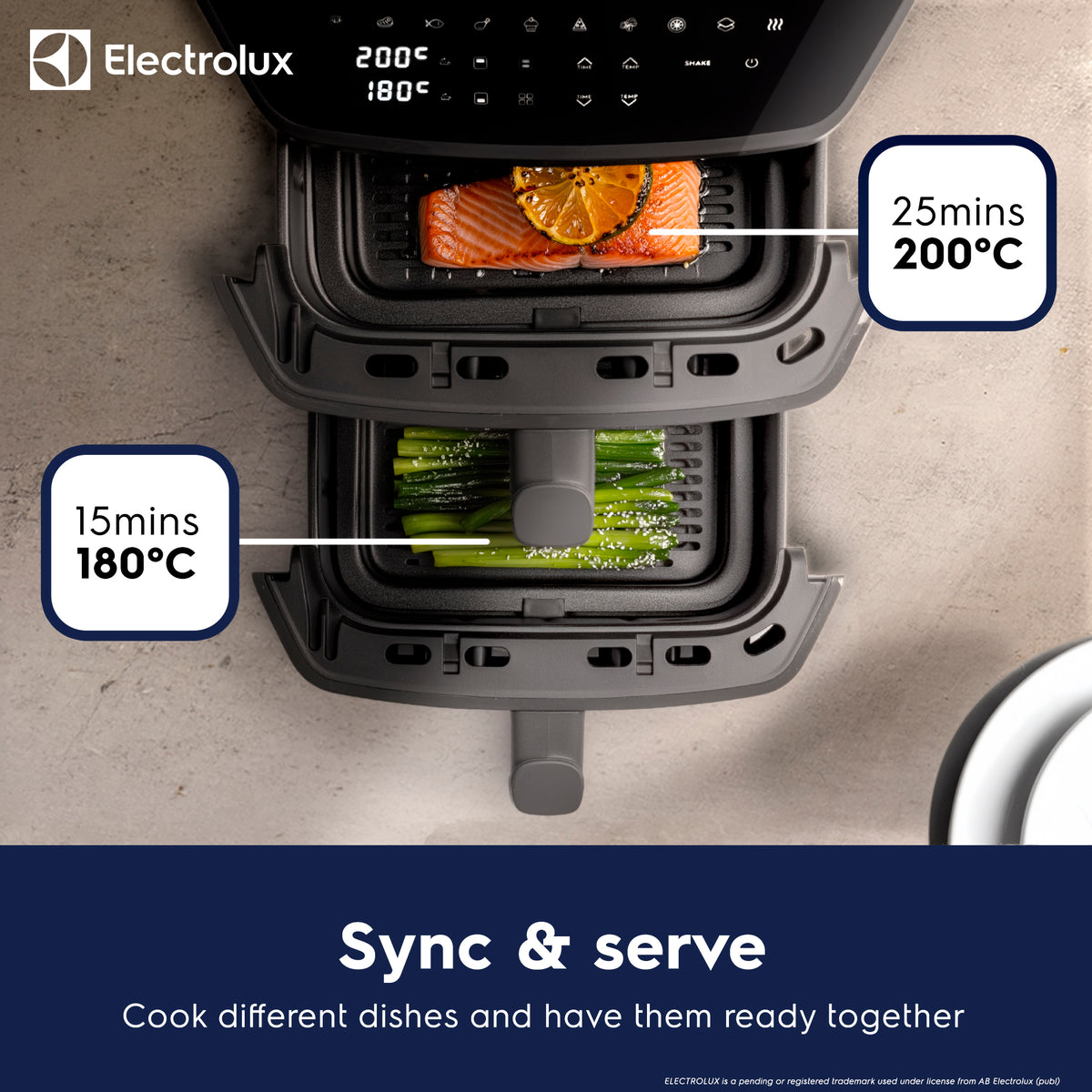 Electrolux 12L Dual Stacked Digital Air Fryer