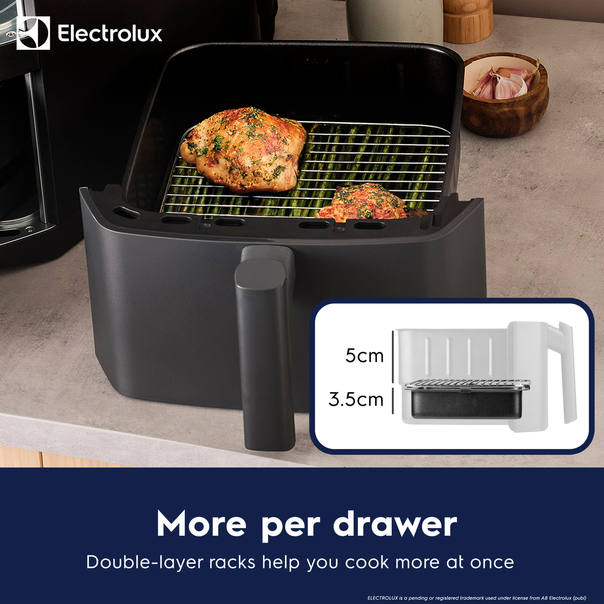 Electrolux 12L Dual Stacked Digital Air Fryer